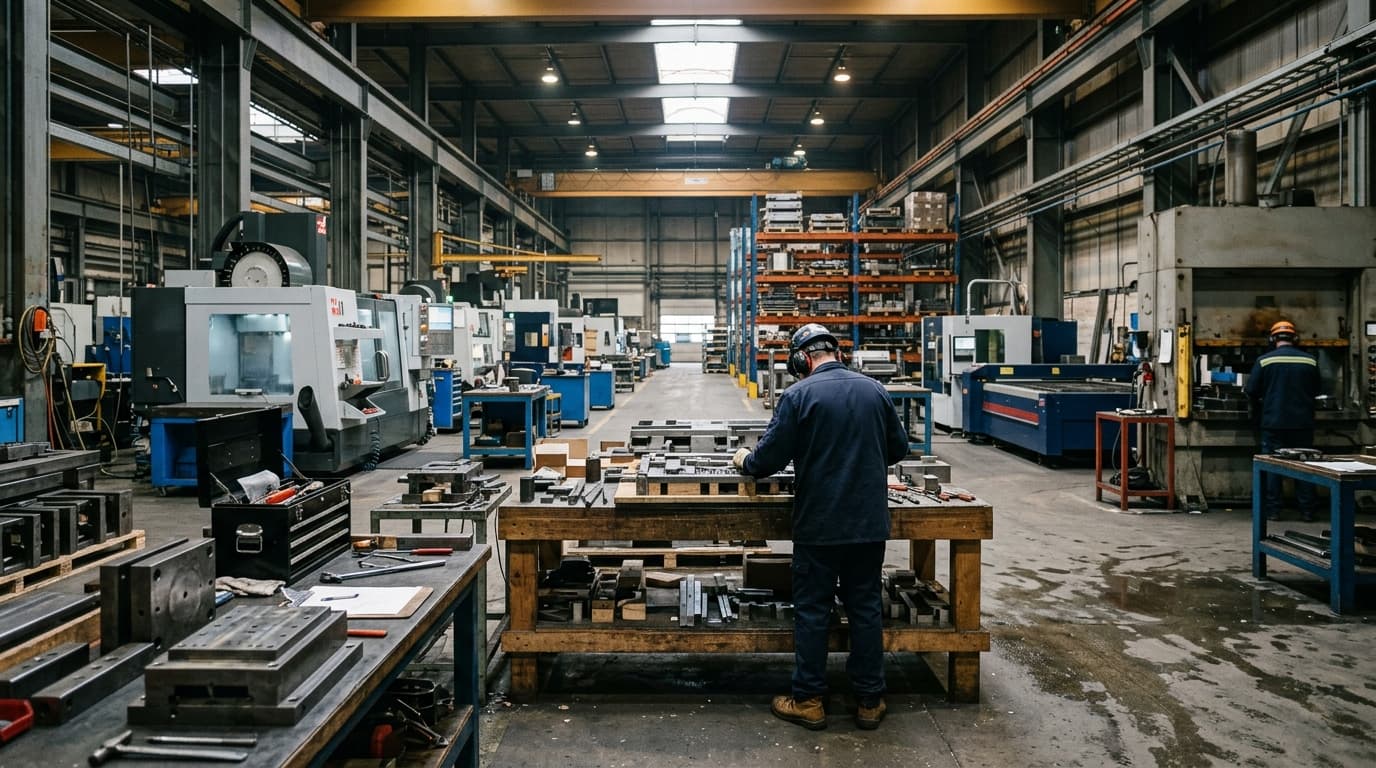 Planta industrial de manufactura de troqueles